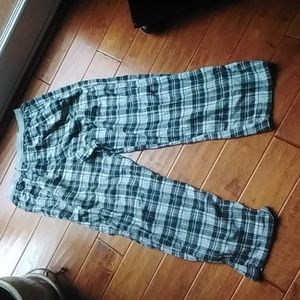 Black,white,grey flannel pajama bottom